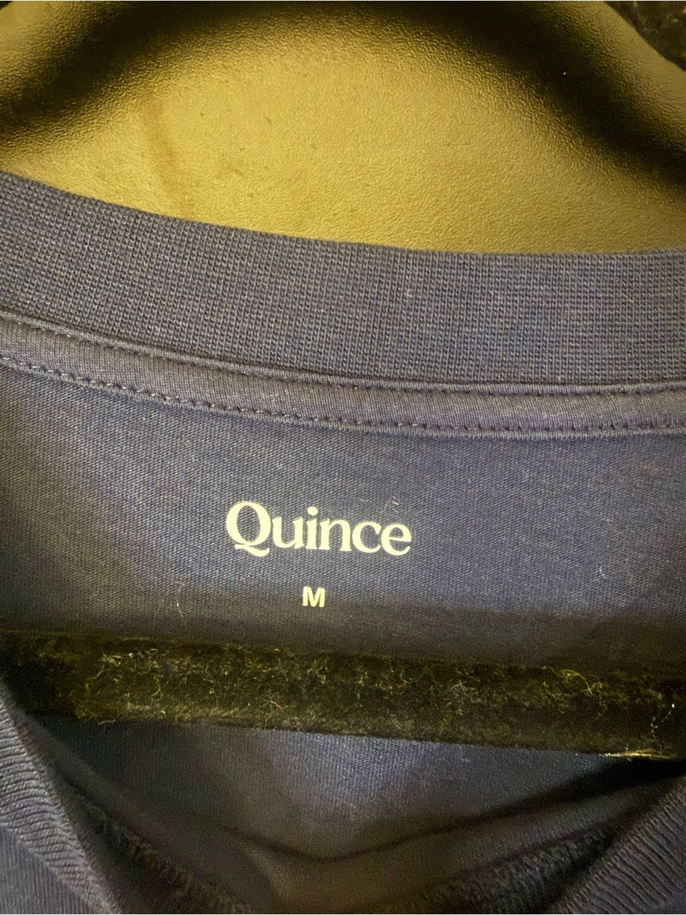 Quince Cotton Modal Relaxed Long Sleeve Womens M Navy Blue Basic Casual - Picture 2 of 5